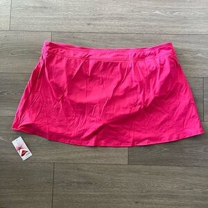NWT Lands End Pink Swim Skirt Size 26W
